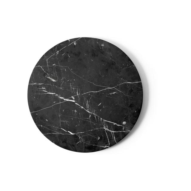 Audo Androgyne Sofabordplade i Nero Marquina Marmor
