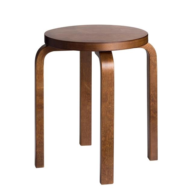 Artek E60 Valnød Skammel - Designet af Alvar Aalto