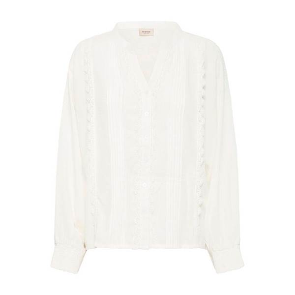Elegant Fransa Frhida Bluse - Hvid til hverdag og fest