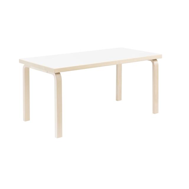 Artek Aalto 80a Rektangulært Bord i Hvid Laminat