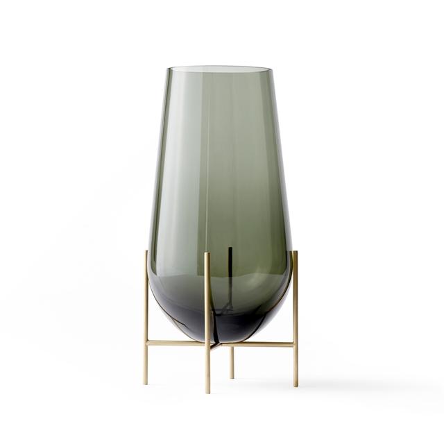 Audo Echasse Vase i Brændt Børstet Messing - Elegant Design
