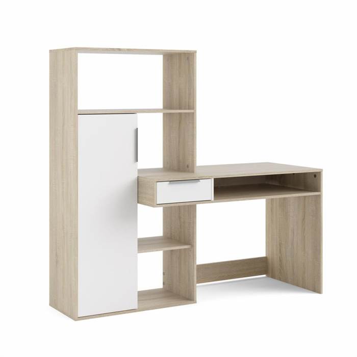 Tvilum Function Plus Skrivebord - Eg Struktur  Hvid  5713035005395