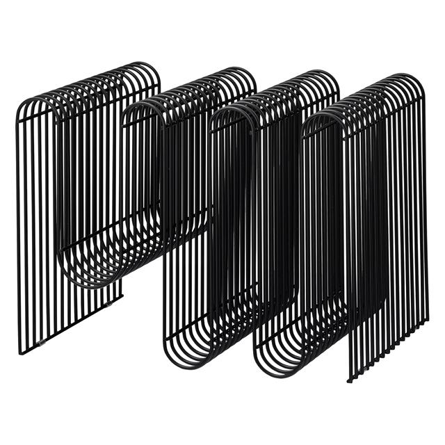 Aytm Curva Magasinholder i Sort - Unikt Design til Dit Hjem