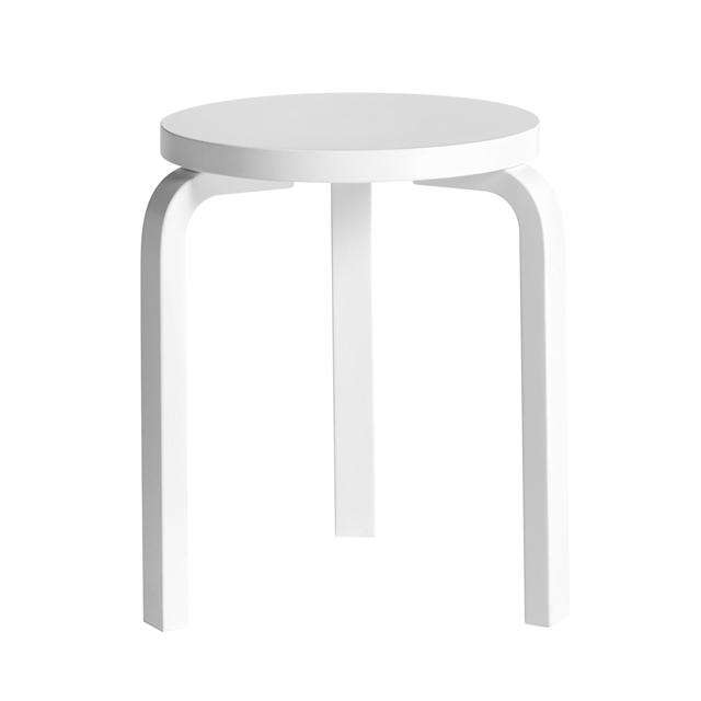 Artek 60 Skammel Hvid - Designet af Alvar Aalto