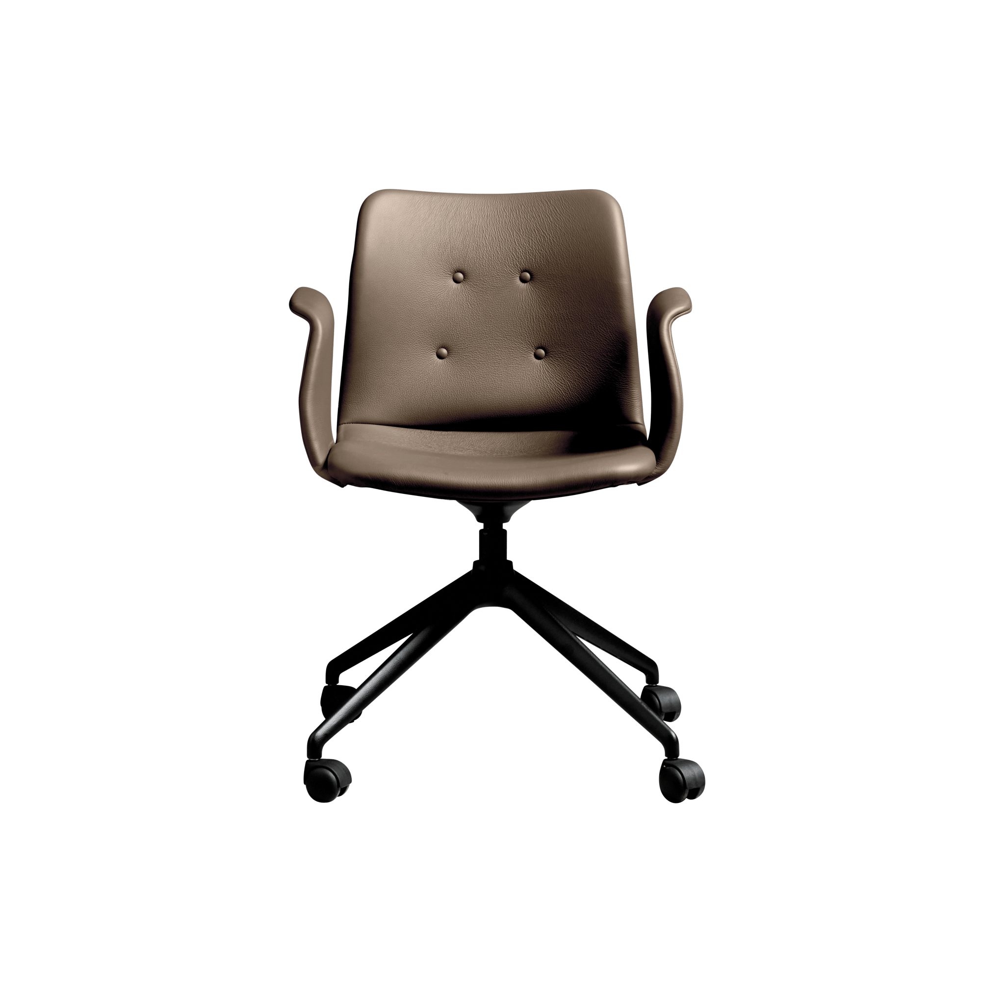 Bent Hansen Primum 4-star Spisebordsstol Med Hjul Sortzenso 3 292  5715692000959