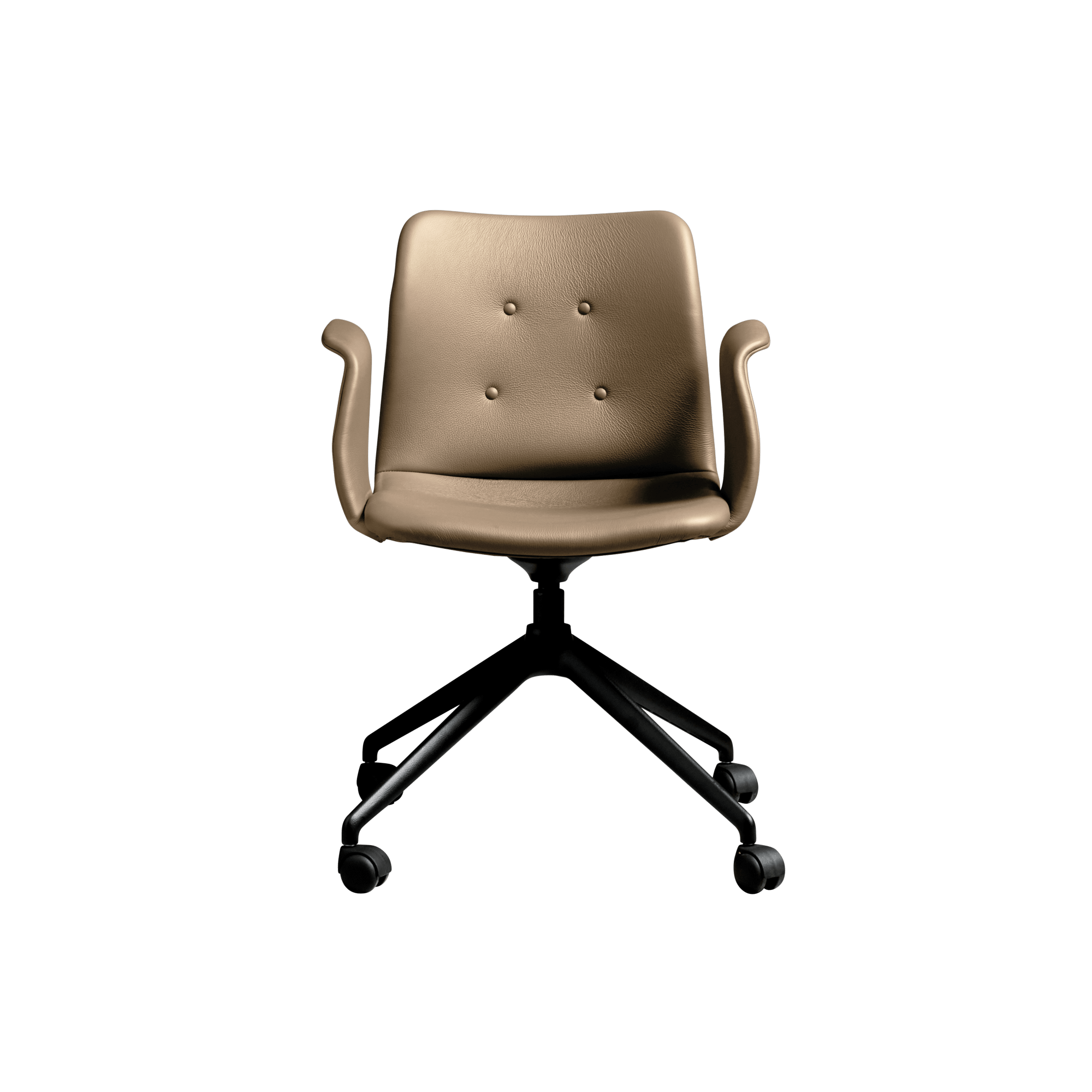 Bent Hansen Primum Spisebordsstol med Hjul – Sort Zenso 3 228