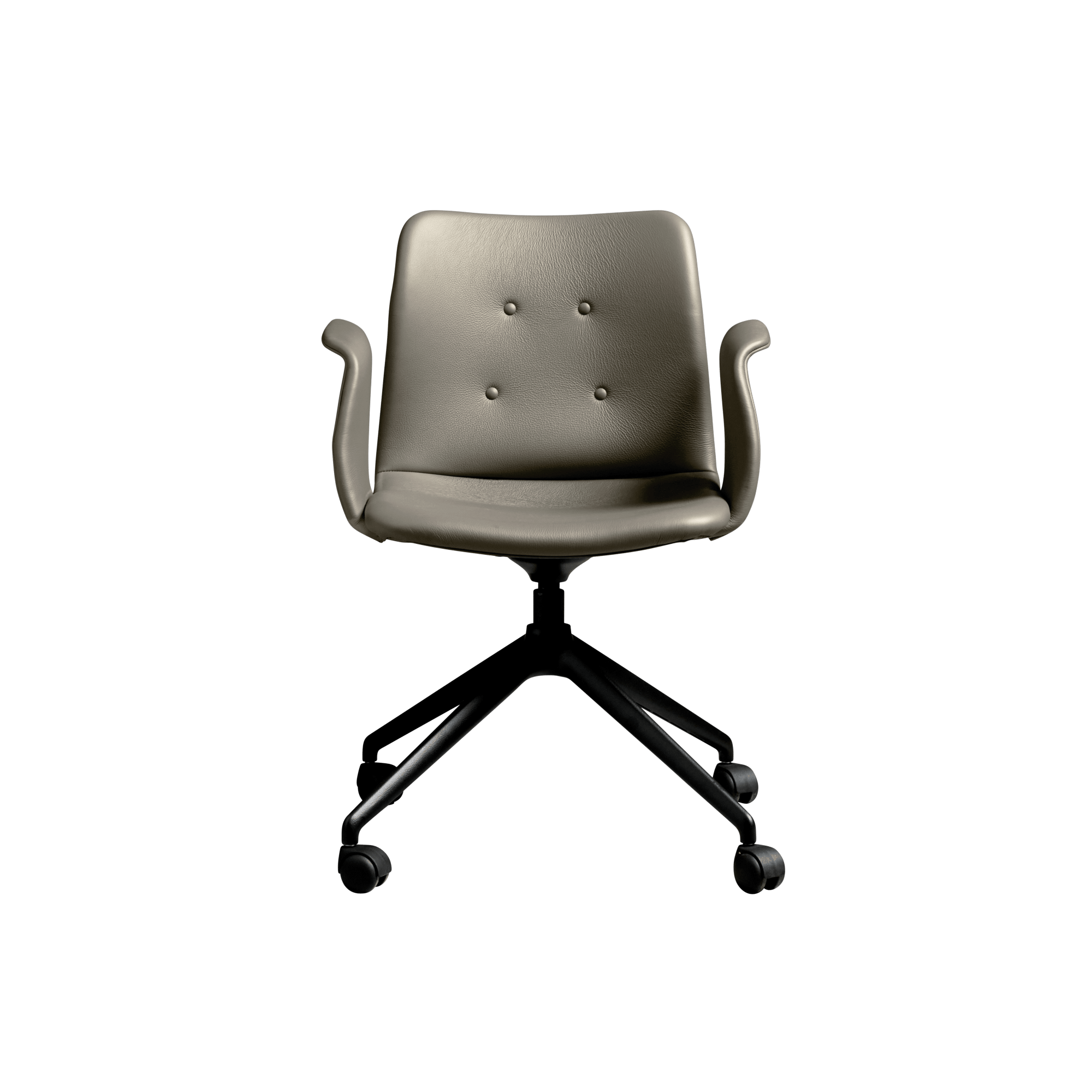 Bent Hansen Primum Spisebordsstol med Hjul - Sort Zenso 3 214