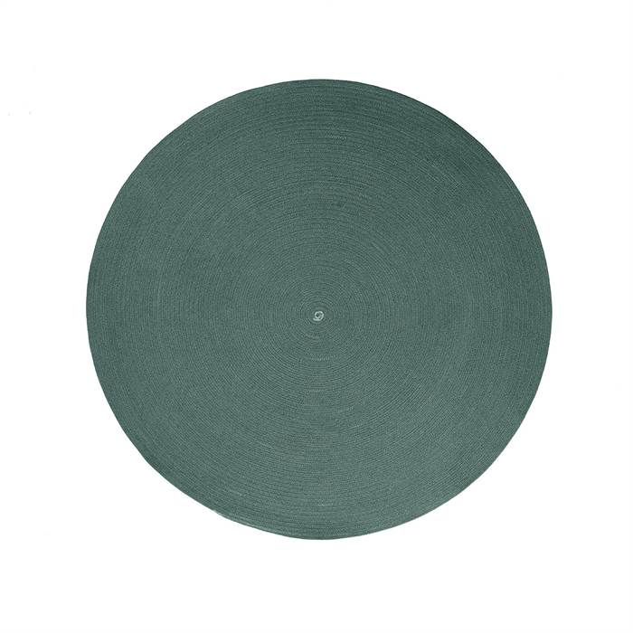 Cane-line Circle Udendørstæppe - Mørkegrøn - Ø140 cm