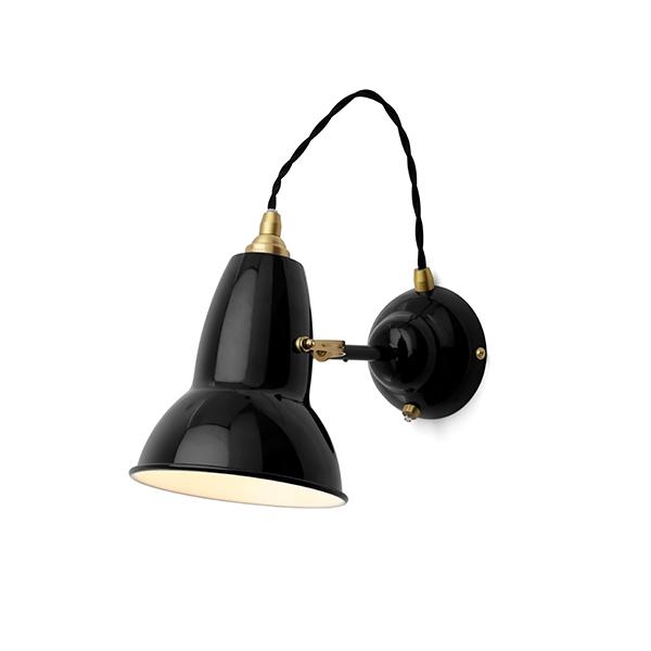 Anglepoise 1227 Messing Væglampe i Jet Black – Ikonisk Design