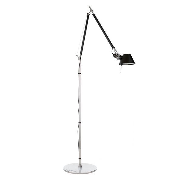 Artemide Tolomeo Gulvlampe i Sort - Elegant Arbejdslampe