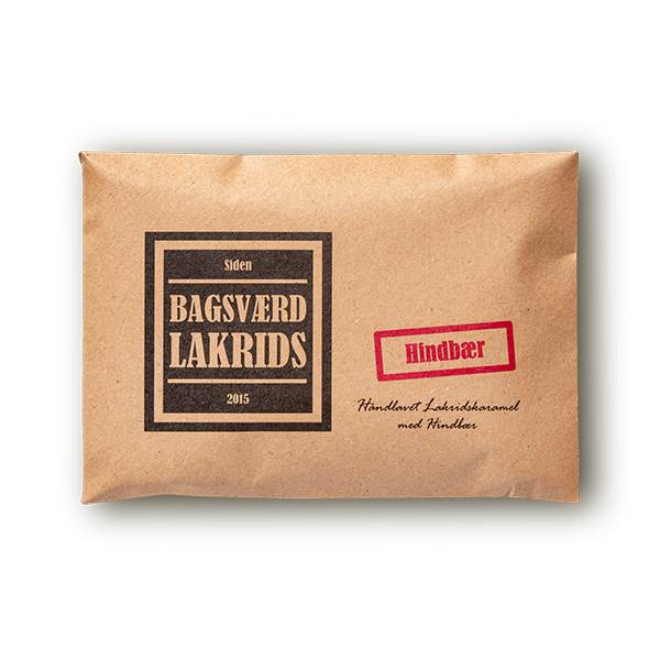 Bagsværd Lakrids Plade - Hindbær Smag 100g
