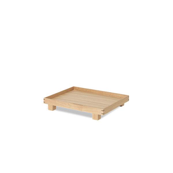 Ferm Living Bon Træbakke Lille - Egetræ med Japansk Design