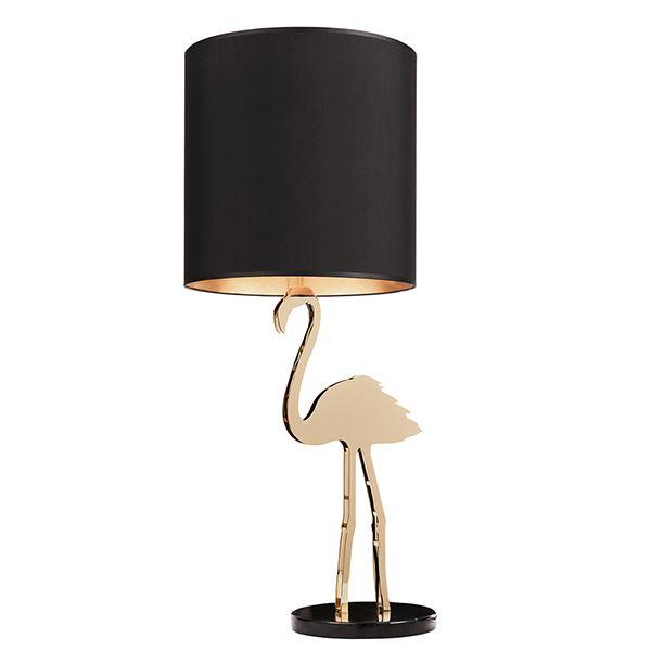 Design By Us Crazy Flamingo Bordlampe Sort  5713874211209
