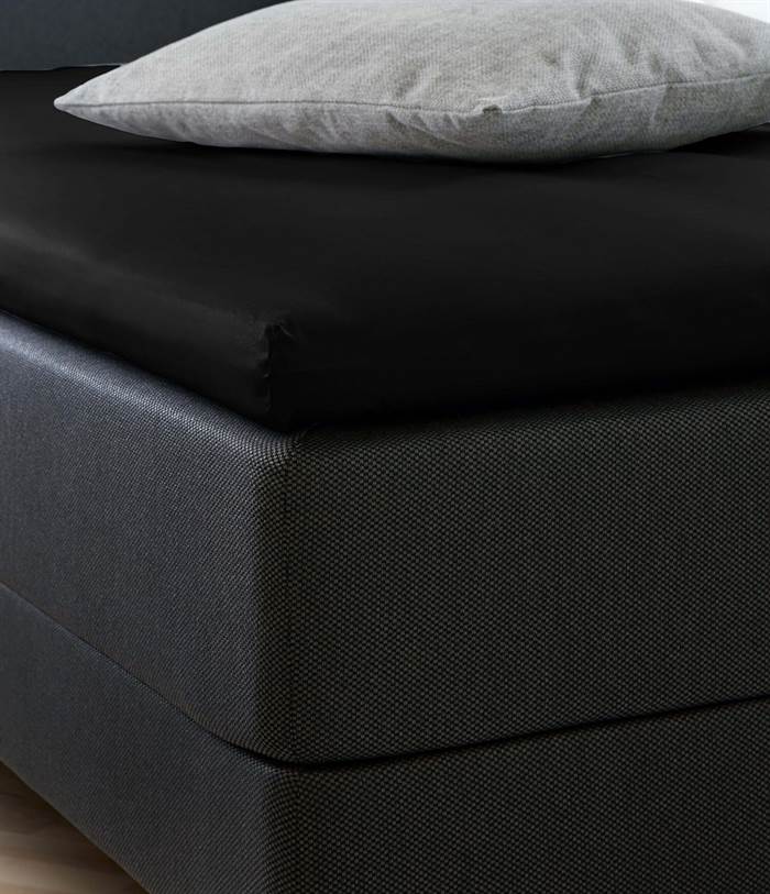 Hmt Percale Kuvertlagen - Sort - 180x200 Cm