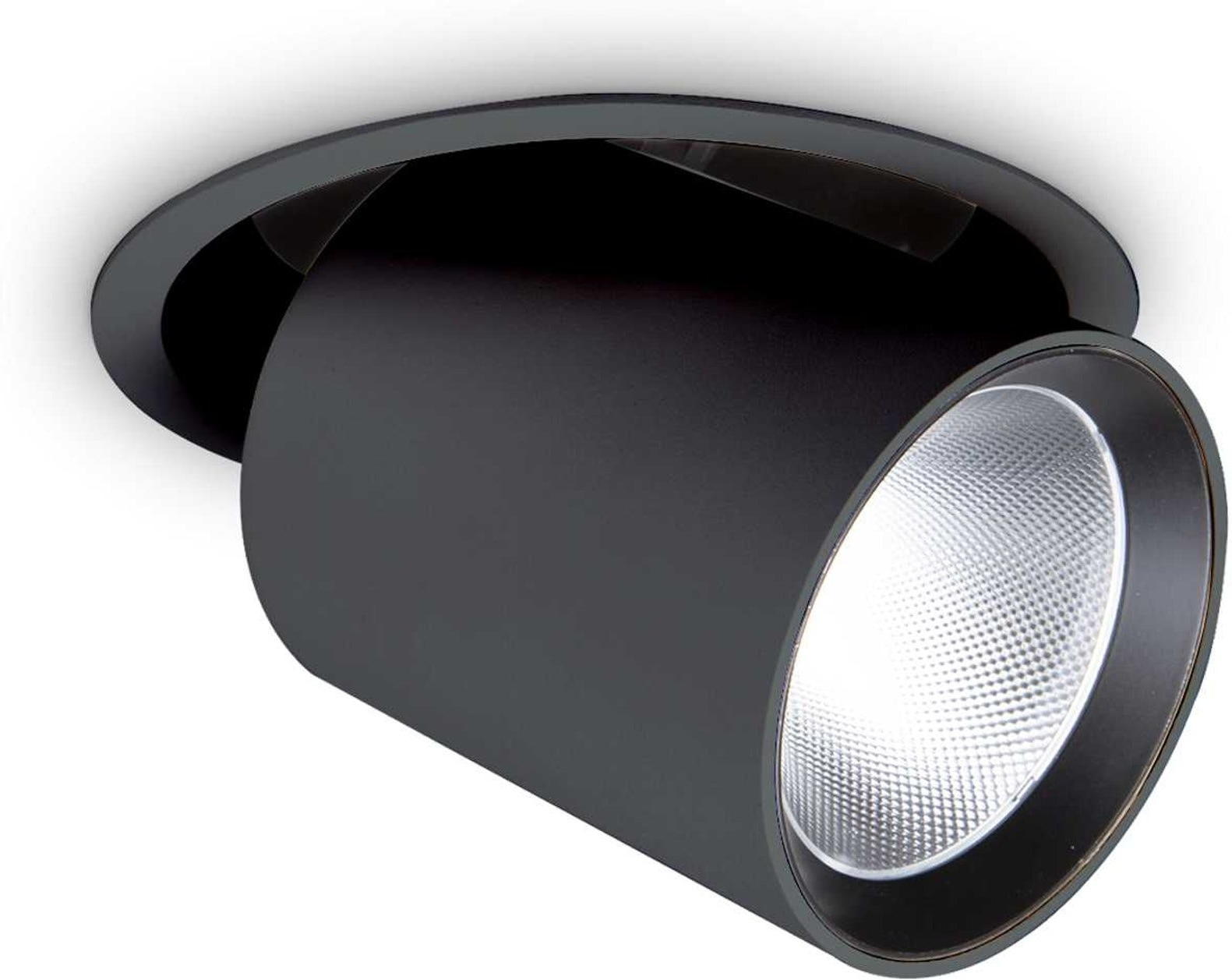 Moderne Indbygningslampe Ideal Lux Nova 30W Sort 3000K