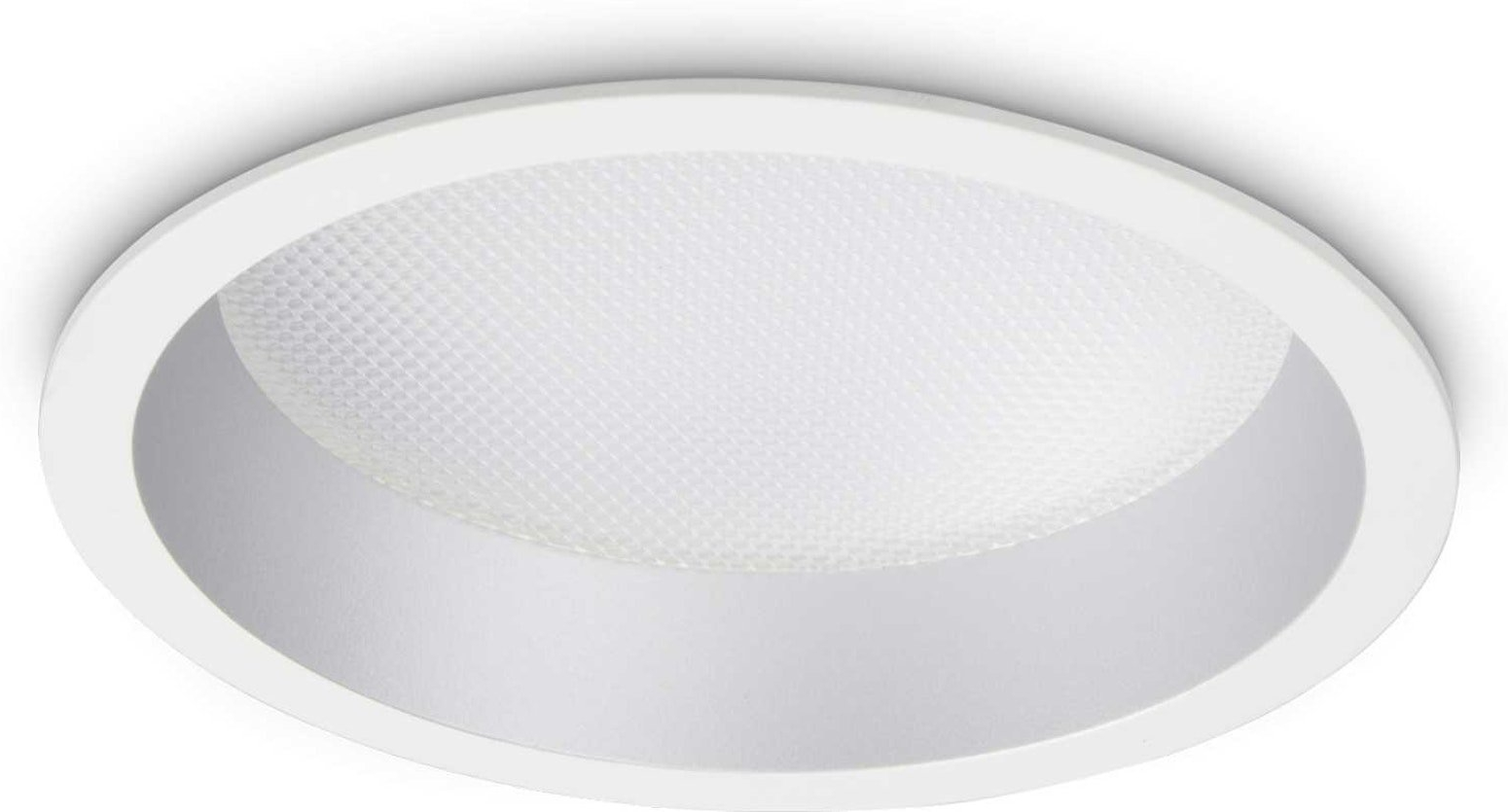 Indbygningslampe Ideal Lux Deep 15 cm LED 20W Hvid Aluminium