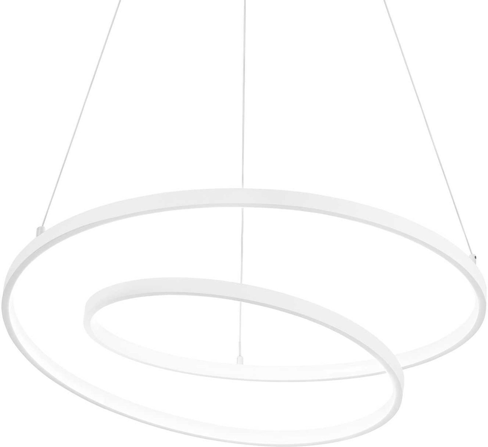 Justerbar Pendellampe Ideal Lux Oz - Hvid Ø60 cm