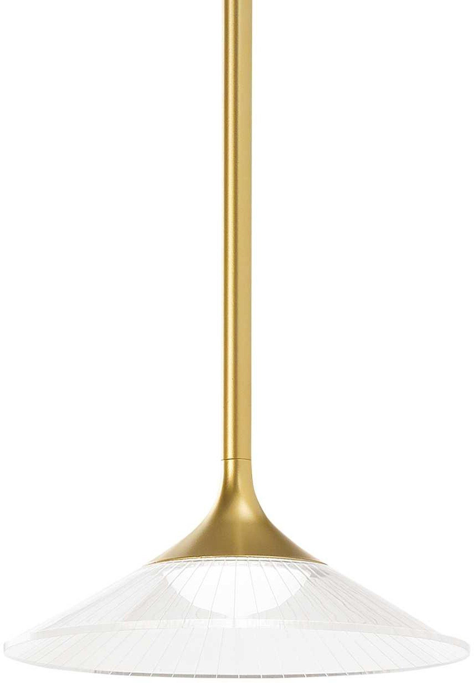 Elegant Guld Pendellampe fra Ideal Lux - Justerbar Højde
