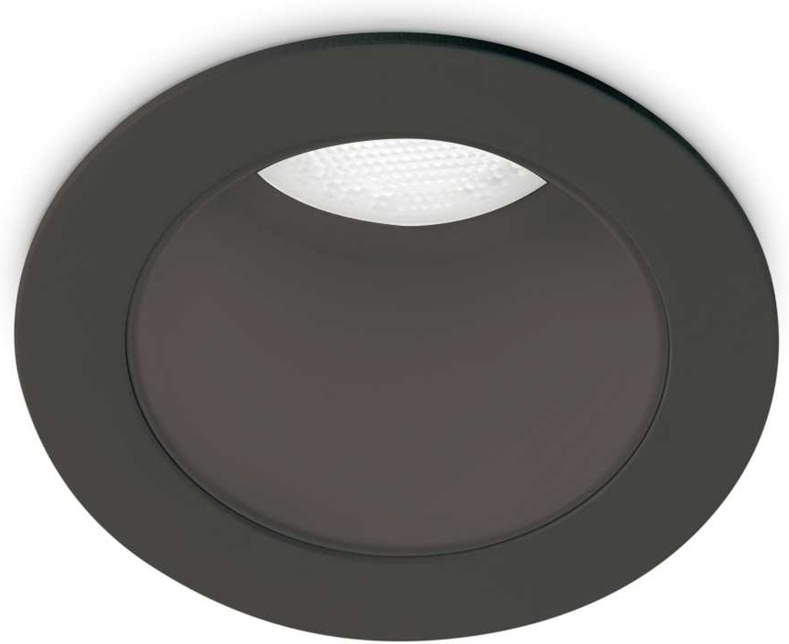 Indbygningslampe Ideal Lux Quark - Sort LED 550 Lm 3000 K