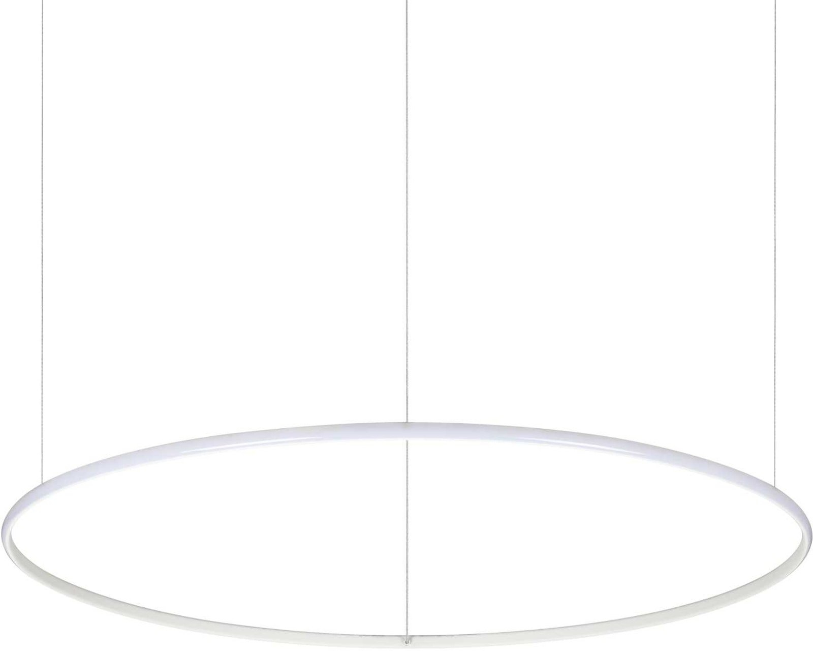 Elegant Hulahoop LED Pendel Lampe - Hvid Opal Diffusor