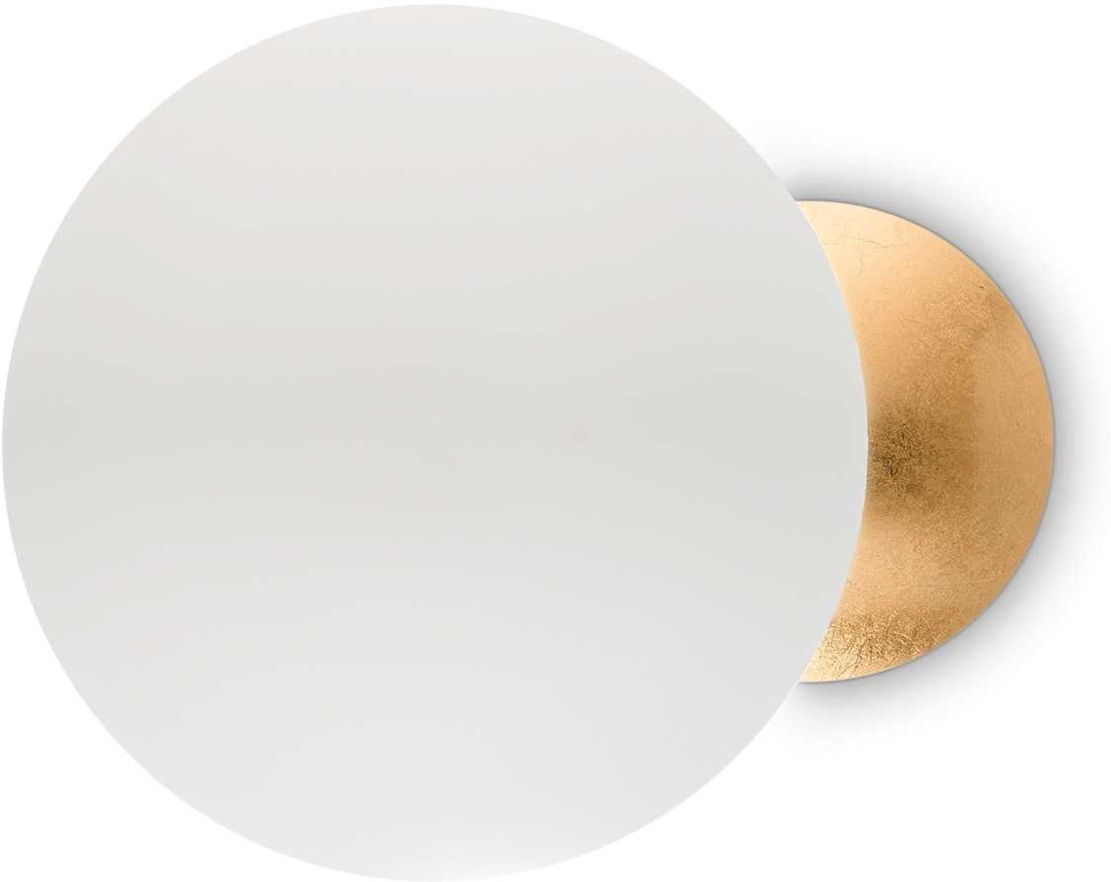 Elegant væglampe i guld/hvid fra Eclissi-serien