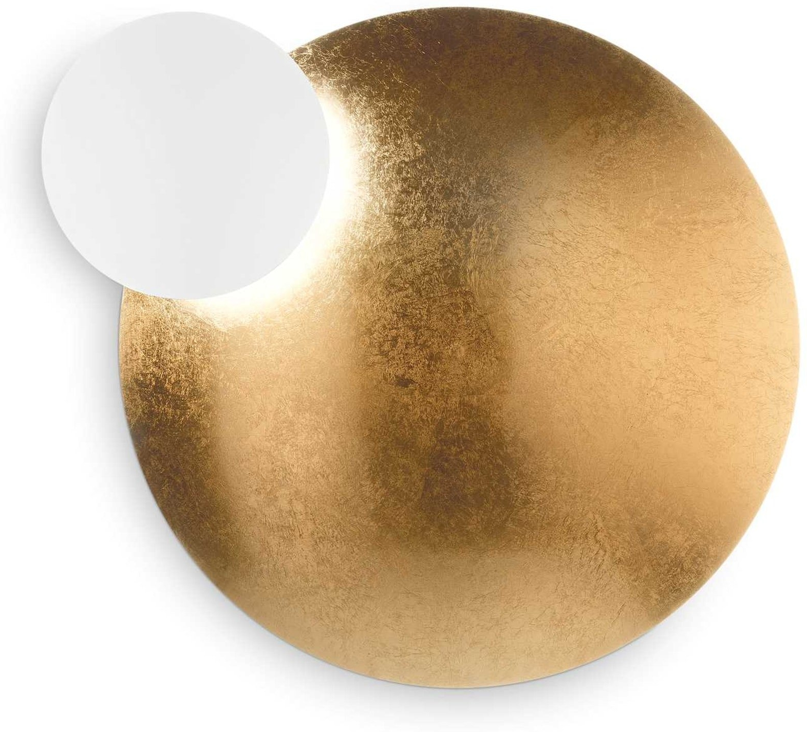 Elegant Eclissi Væglampe fra Ideal Lux - Guld/Hvid 65 cm