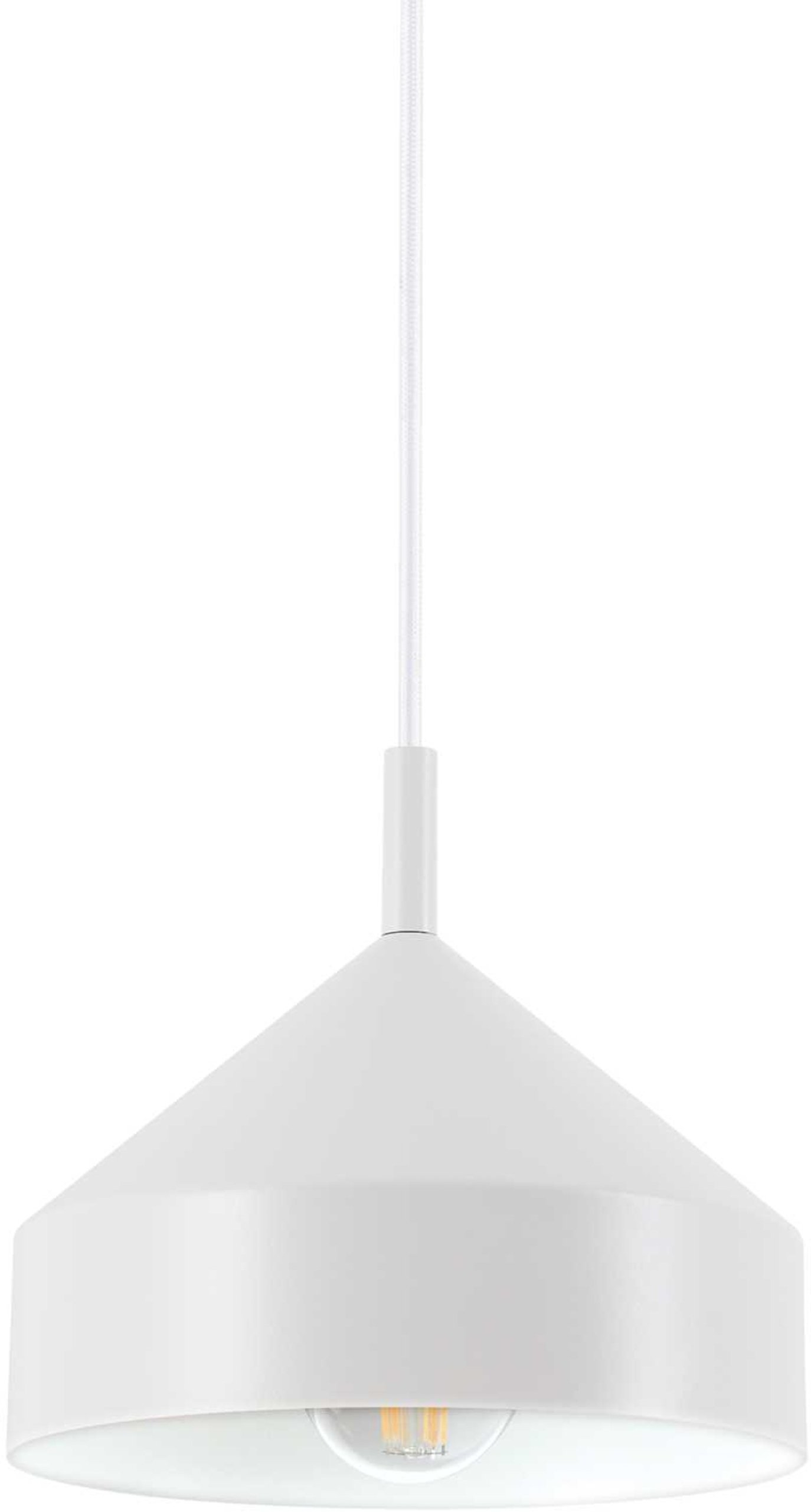 Pendellampe Ideal Lux Yurta - Justerbar Hvid Metal