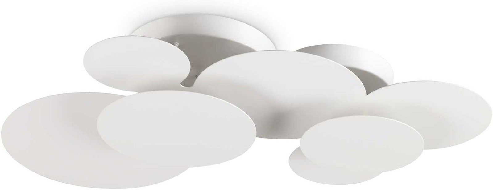 Elegant loftslampe Cloud fra Ideal Lux i hvid metal