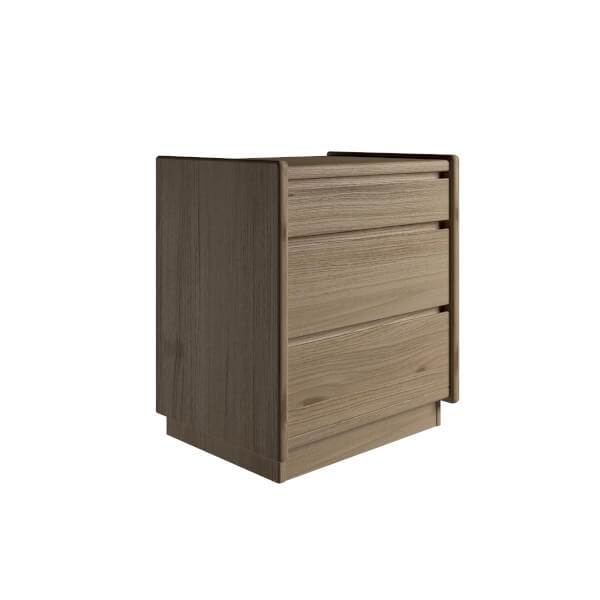 Kaagaard Sengebord med 3 Skuffer - Eg, Elegant Design