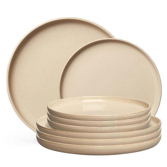 Decotique Bon Tallerkener - 8 stk. Beige Sæt til Bordet