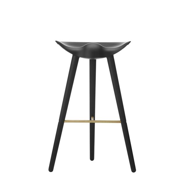 Audo ML42 Barstol i Sortbejdset Bøg - Elegant Design