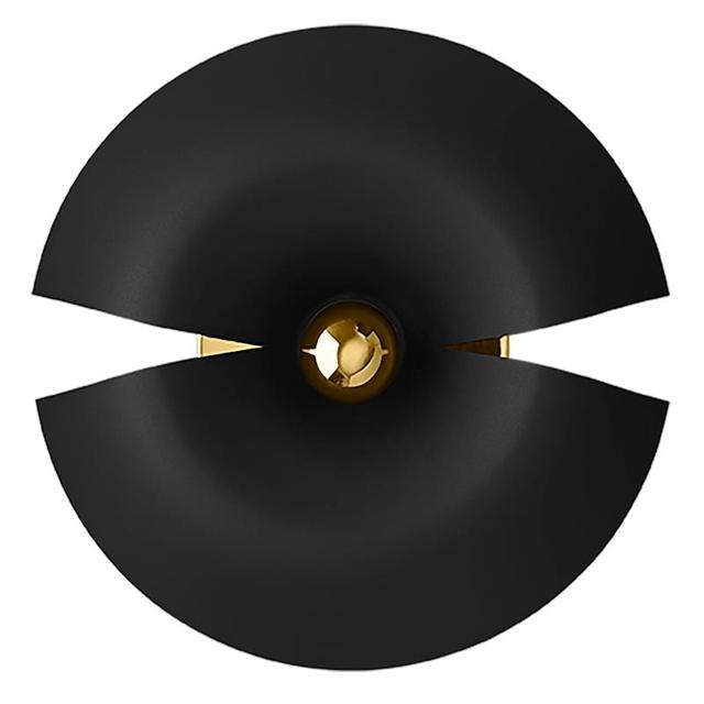 Aytm Cycnus Væglampe Lille Sortguld  5704444081643