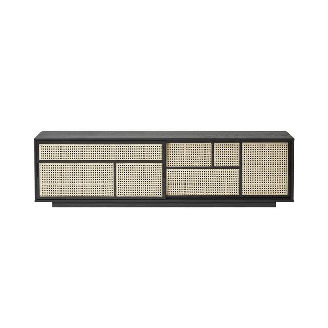 Design House Stockholm Air Skab - Lav Sort, Elegant Rattan