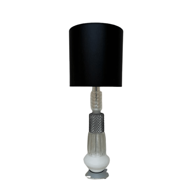 Mini Vintage Bordlampe i Sort - Nostalgisk Design