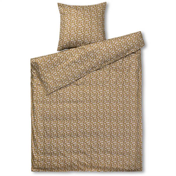 Juna Pleasantly Sengetøj - Blomstret Mustard Design