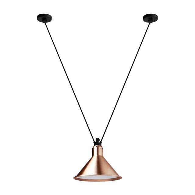 Lampe Gras N323 L Conic Pendel i Kobberhvid - Stilsikker Design