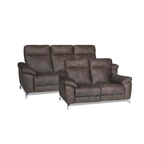 Selesta 3+2 Personers Sofasæt i Brunt Stof - Komfortabelt Design