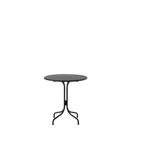 Elegante Thorvald Cafebord ø70 Sort - Design af Space Copenhagen