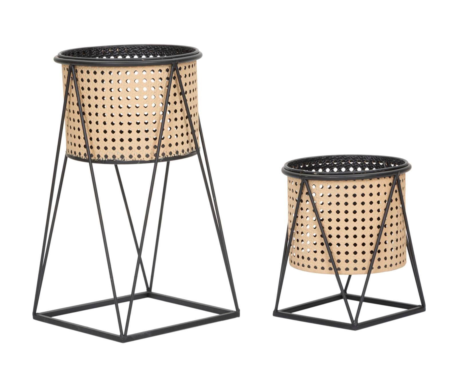 Boho Chic Vaser i Metal – Elegant Sæt til Dine Planter