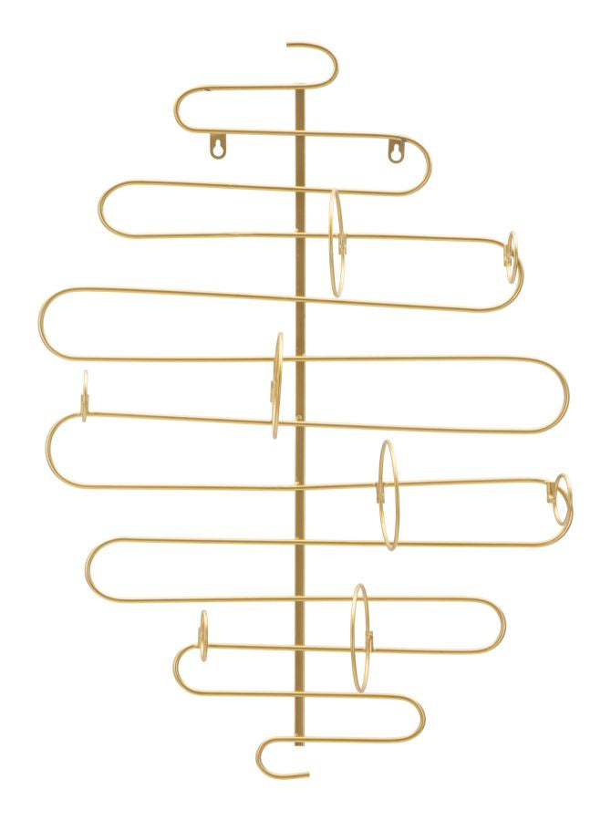 Glam Vinreol I Guldfarve Metal  -  53x13x72 Cm  8024609358807