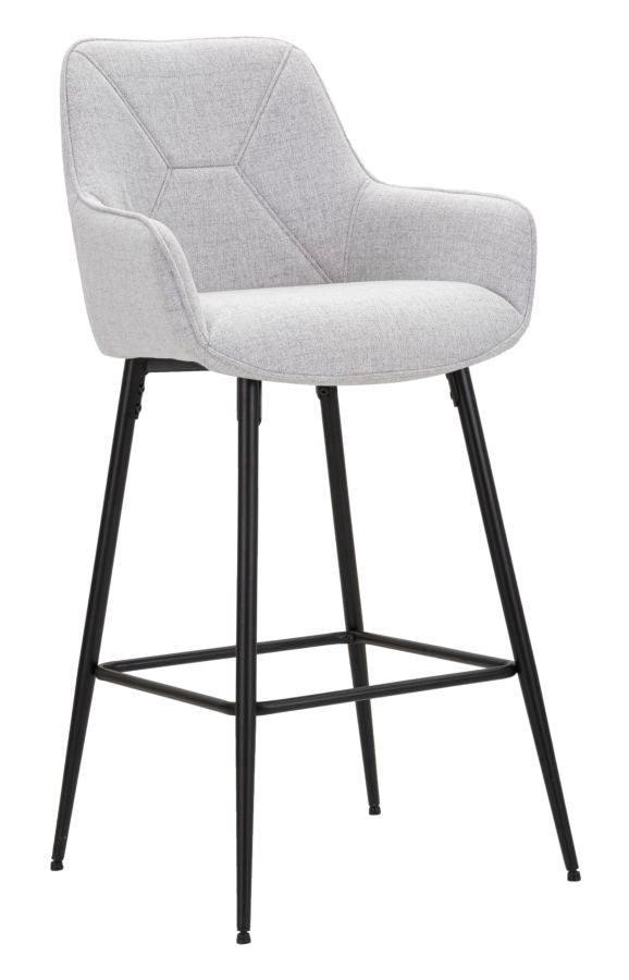 Elegant Glam Barstol i Træ og Metal - Sort Design