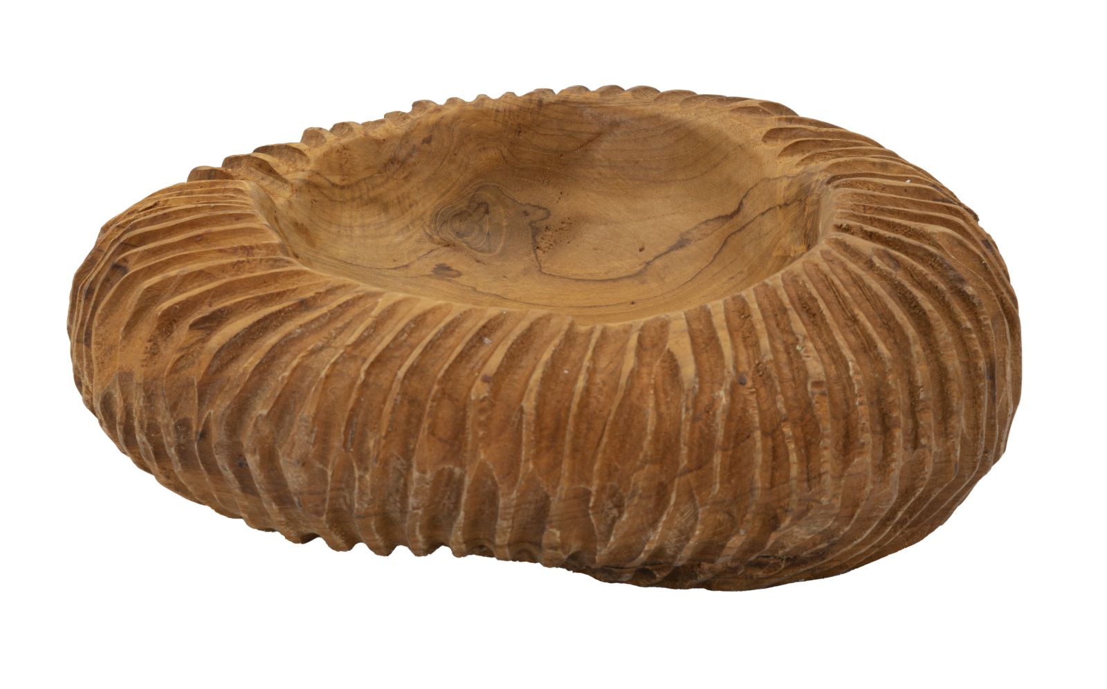 Håndlavet Teaktræ Bakke - Bæredygtig Design 32x11 cm