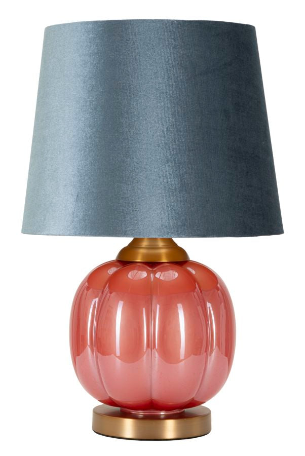 Bordlampe I Glas Jern Og Stof  -  32x5x50 Cm  8024609374142