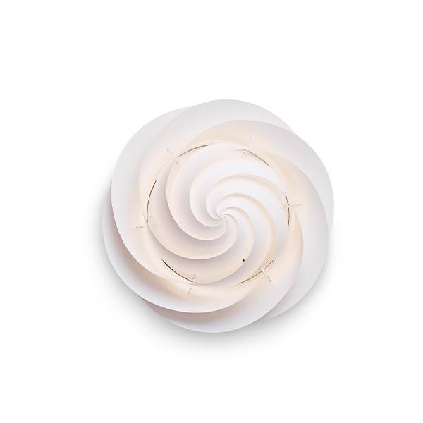 Le Klint Swirl Loft- og Væglampe – Elegant Hvid Design