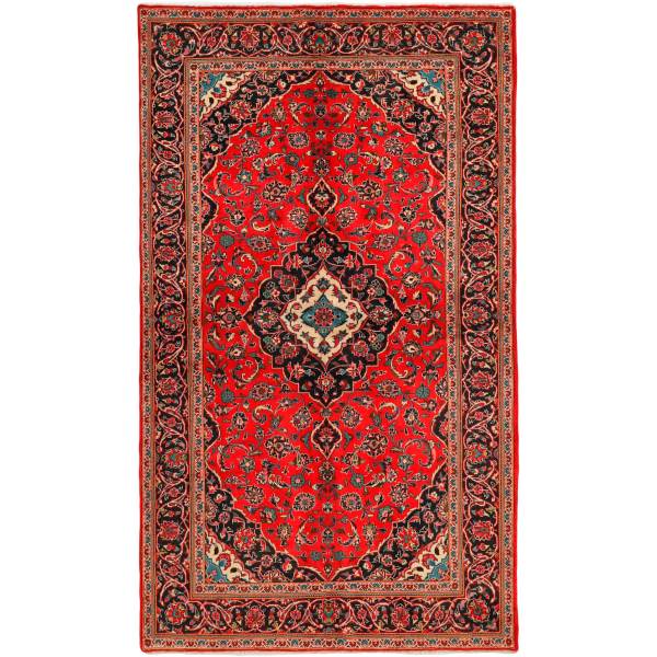 Ægte Iran Keshan Tæppe - Håndlavet 150 x 251 cm