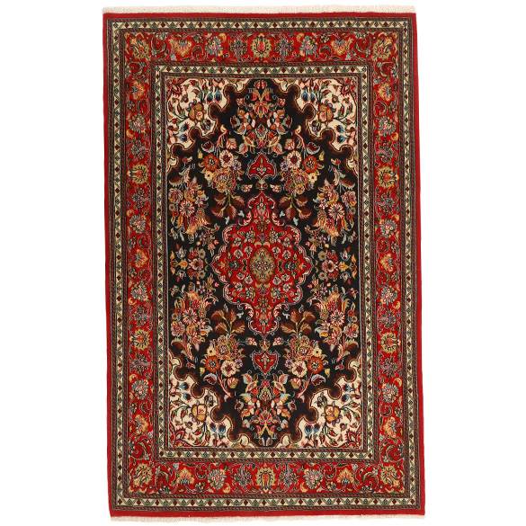 Ægte Iran Ghom Tæppe - 135x215 Cm i Varme Nuancer