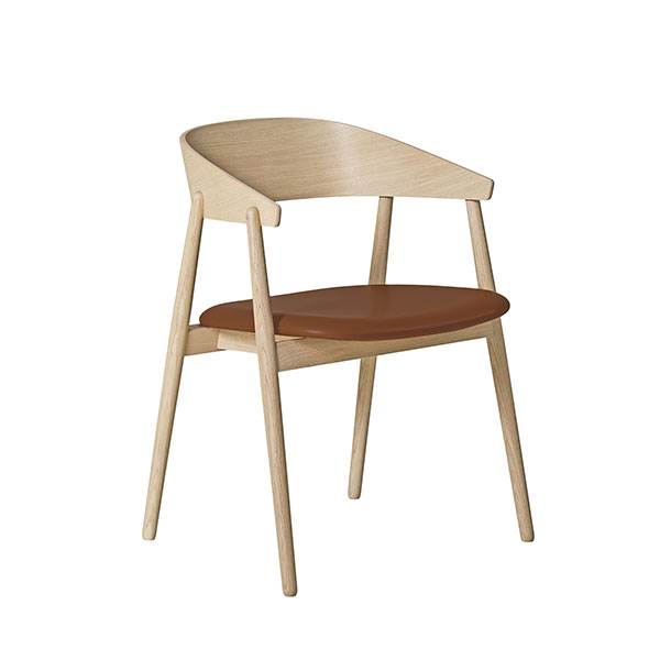 Andersen Furniture AC2 Spisebordsstol i Bøg - Hvid Mat Finish