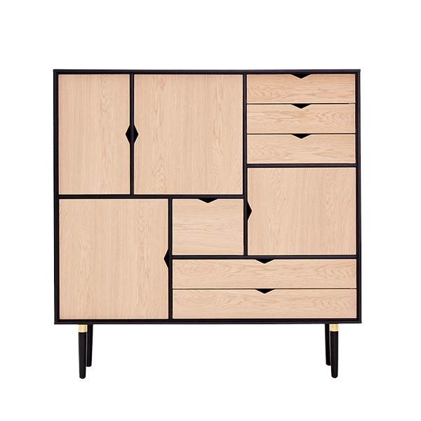 Andersen Furniture Unik Highboard - Sort og Hvidpigmenteret Eg