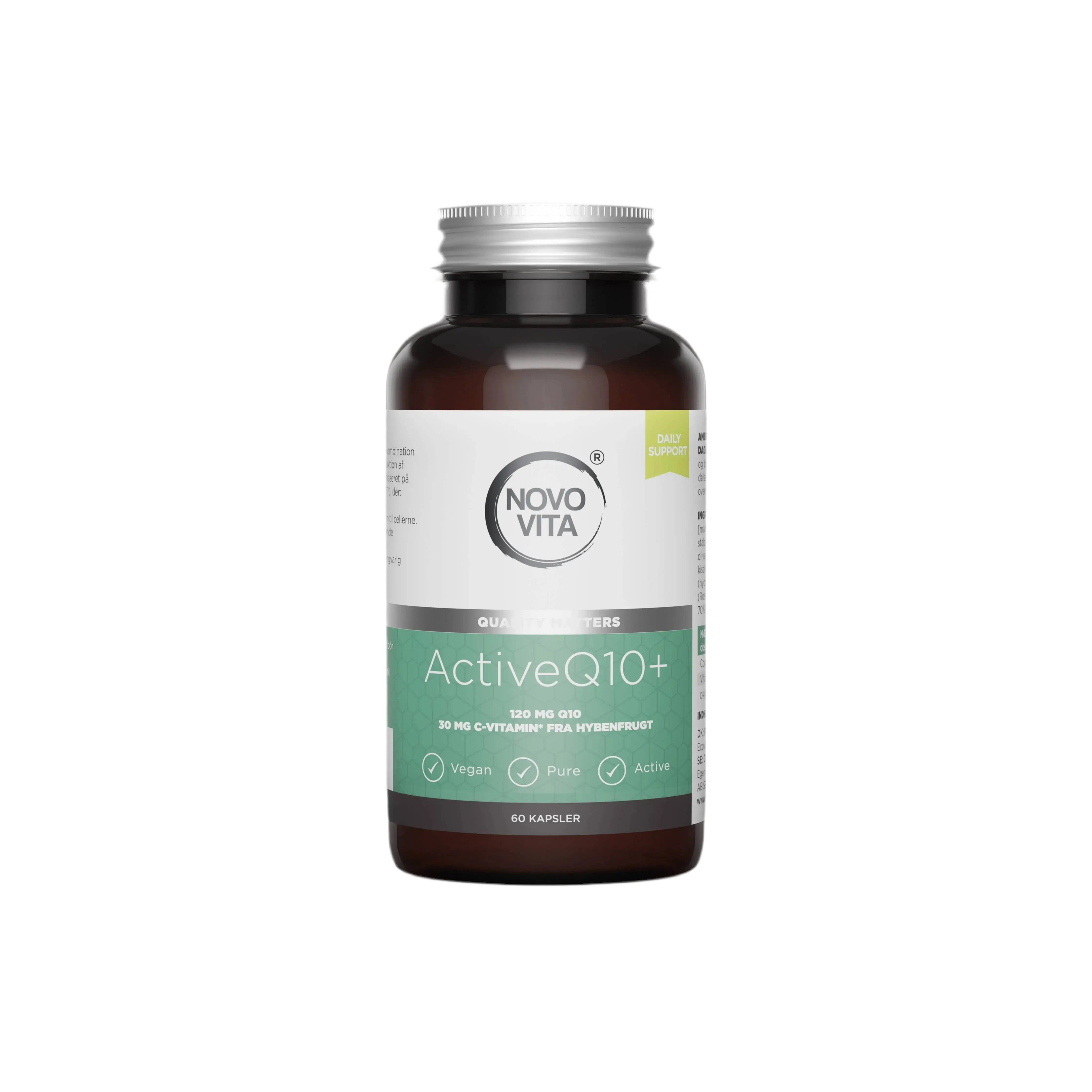 Active Q10 Kosttilskud med C-vitamin - 60 Kapsler
