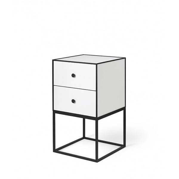 By Lassen Frame 35 Sideboard Inkl 2 Skuffer Og Stel - Hvid  5709262110407
